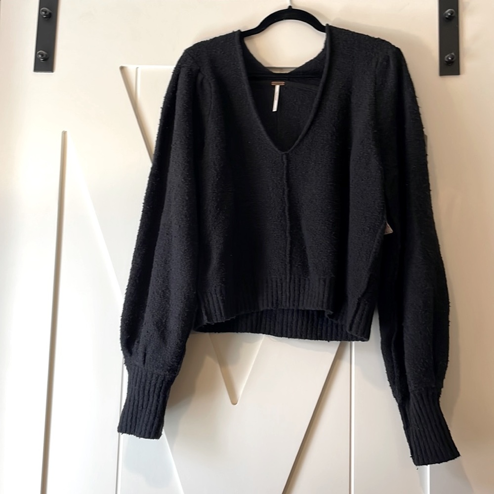 NWT Black Cozy Free People Sweater